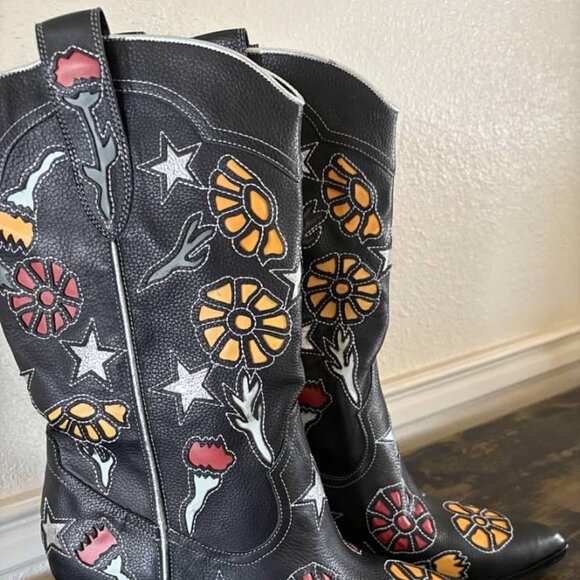 Dolce Vita Lassie Wetern Cowboy Boot Black- SZ 11- NEW - Picture 3 of 7
